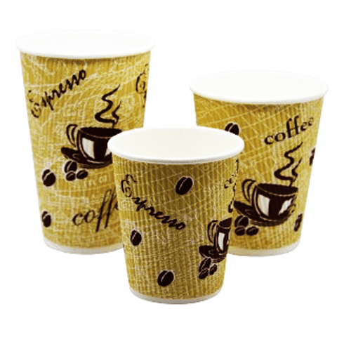 Ripple Wall Red Bean Hot Vending Cup