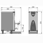 Calomax Eclipse 10 Litre Table Top Water Boiler (3C10)