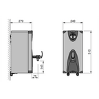 Calomax Eclipse 5 Litre Wall Mounted Water Boiler (3W5)