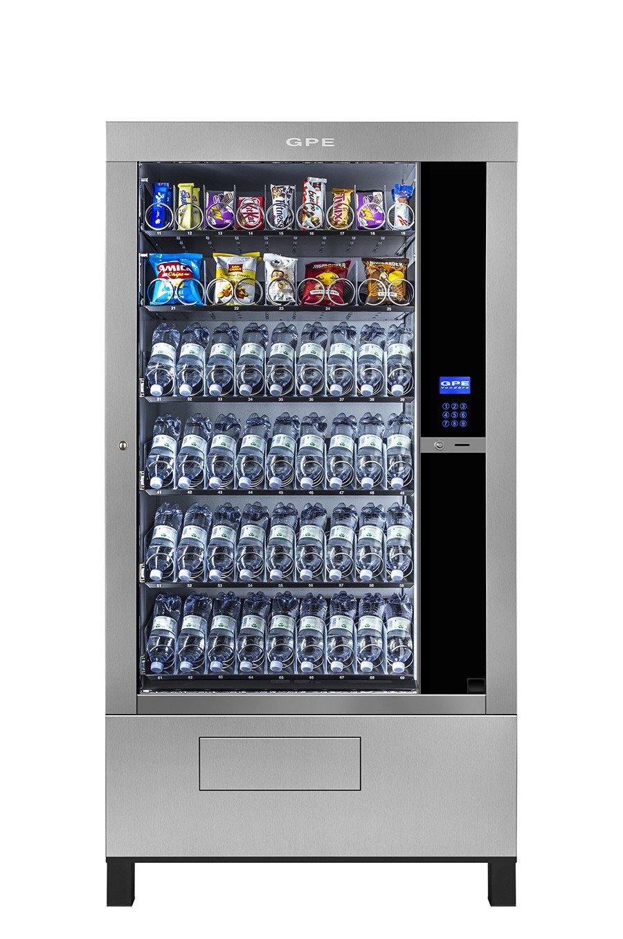 GPE DRX 50 Chilled 7 Tray Floor Standing Vending Machine